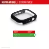 Displex 10H grūdintas stiklas Apple Watch 11/10 (46 mm) – viso korpuso apsauga, IP68, užsegamas, juodas matinis