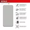 Displex privatumo apsauginis stiklas (10H) Samsung Galaxy S25 FE/S24 FE, su Eco montavimo rėmeliu