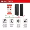 Displex privatumo apsauginis stiklas (10H) Samsung Galaxy S25 FE/S24 FE, su Eco montavimo rėmeliu