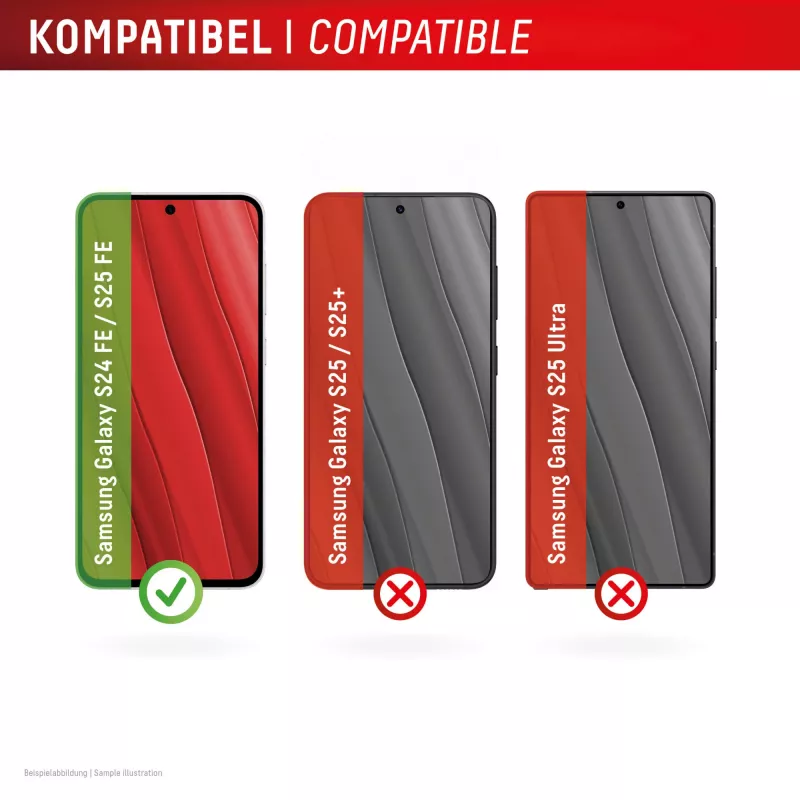 Displex privatumo apsauginis stiklas (10H) Samsung Galaxy S25 FE/S24 FE, su Eco montavimo rėmeliu