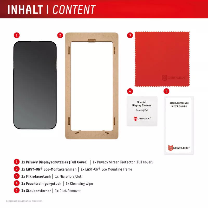 Displex privatumo apsauginis stiklas (10H) Samsung Galaxy S25 FE/S24 FE, su Eco montavimo rėmeliu