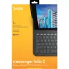 ZAGG Keyboard Messenger Folio 2 Apple iPad 10.2/10.5 anglies spalva, vokiškas išdėstymas