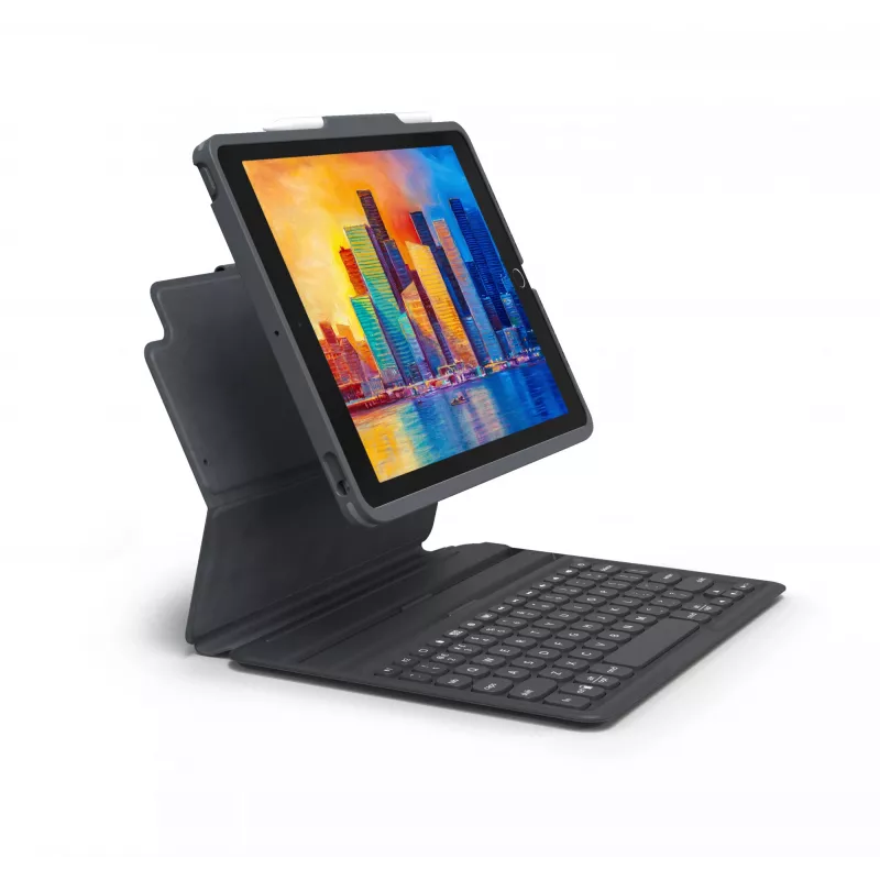 Belaidė klaviatūra ZAGG Pro Keys Apple iPad 10.2 Juoda/Pilka Vokiškas išdėstymas