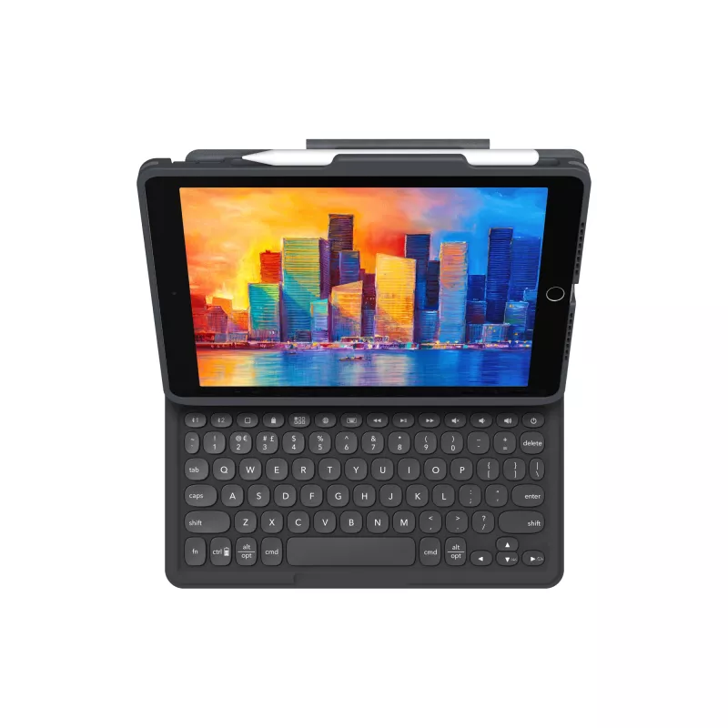 Belaidė klaviatūra ZAGG Pro Keys Apple iPad 10.2 Juoda/Pilka Vokiškas išdėstymas