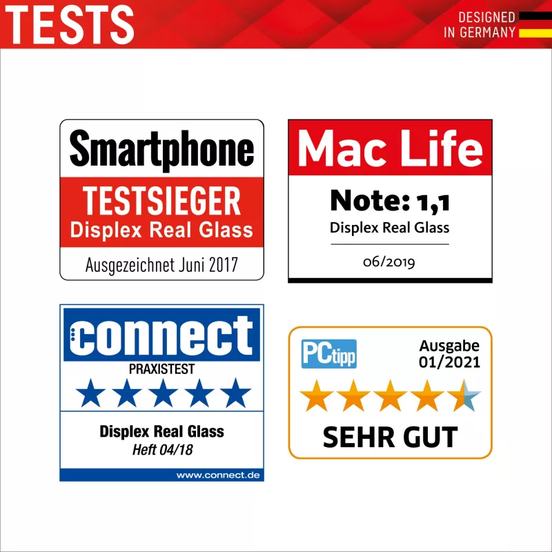 Displex Screen Protector (10H) + Dėklas Apple iPhone 11, Montavimo lipdukas, Grūdintas stiklas, Atsparus įbrėžimams apsauginis stikliukas