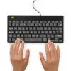 R-Go Tools ergonominė klaviatūra R-Go Compact Break, kompaktiška klaviatūra su pertraukų programine įranga, AZERTY (FR), laidinė, juoda
