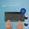 R-Go Tools ergonominė klaviatūra R-Go Compact Break, kompaktiška klaviatūra su pertraukų programine įranga, AZERTY (FR), laidinė, juoda