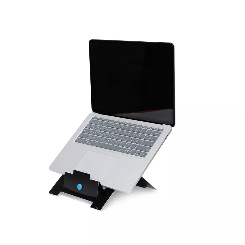 R-Go Tools nešiojamojo kompiuterio stovas R-Go Riser Flexible, reguliuojamas sulankstomas stovas, ergonomiškas, Hylite aliuminis, juodas