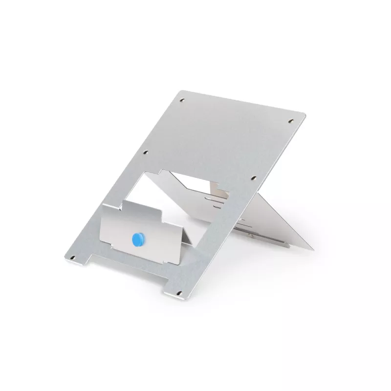 R-Go Tools nešiojamojo kompiuterio stovas R-Go Riser Flexible, reguliuojamas, sulankstomas, ergonomiškas, Hylite aliuminis, sidabrinis