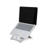 R-Go Tools nešiojamojo kompiuterio stovas R-Go Riser Flexible, reguliuojamas, sulankstomas, ergonomiškas, Hylite aliuminis, sidabrinis