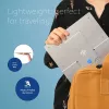 R-Go Tools nešiojamojo kompiuterio stovas R-Go Riser Flexible, reguliuojamas, sulankstomas, ergonomiškas, Hylite aliuminis, sidabrinis