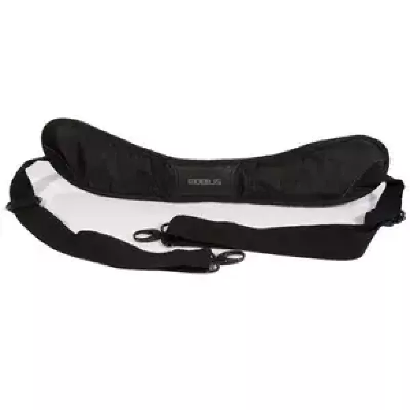Pečių diržas Mobilis ERGONOMIC SHOULDER STRAP nešiojamam kompiuteriui, juodas, su karabinu