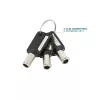 Mobilis 001325 T Lock plonas sukamas saugos spynos raktas baltas