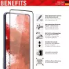 Displex Full Cover Screen Protector Samsung Galaxy S22 Ultra grūdintas stiklas