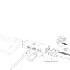 USB centras j5create JUH340 4 prievadų USB 3.0 juodas aliuminis