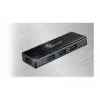 USB centras j5create JUH340 4 prievadų USB 3.0 juodas aliuminis