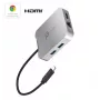 j5create JCD391 4K60 Elite USB-C® PD kelių prievadų adapteris, sidabrinis