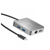 j5create JCD391 4K60 Elite USB-C® PD kelių prievadų adapteris, sidabrinis