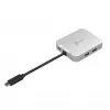 j5create JCD391 4K60 Elite USB-C® PD kelių prievadų adapteris, sidabrinis