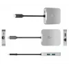 j5create JCD391 4K60 Elite USB-C® PD kelių prievadų adapteris, sidabrinis