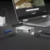 j5create JCD391 4K60 Elite USB-C® PD kelių prievadų adapteris, sidabrinis