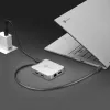 j5create JCD391 4K60 Elite USB-C® PD kelių prievadų adapteris, sidabrinis