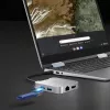 j5create JCD391 4K60 Elite USB-C® PD kelių prievadų adapteris, sidabrinis
