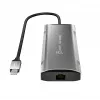 j5create JCD392 4K60 Elite USB-C 10Gbps kelioninis dokas, erdvės pilka