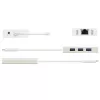 j5create JCH471 USB-C™ Gigabit Ethernet ir stotelės adapteris, metalinis šampano spalvos