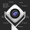 j5create JVCU360 360° visapusė internetinė kamera, 1080p vaizdo fiksavimo raiška, balta ir juoda