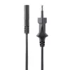 StarTech.com 3 m (10 pėdų) nešiojamojo kompiuterio maitinimo laidas, EU kištukas į C7, 2,5 A 250 V, 18 AWG, juodas