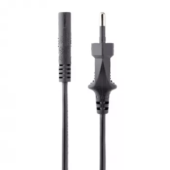 StarTech.com 3 m (10 pėdų) nešiojamojo kompiuterio maitinimo laidas, EU kištukas į C7, 2,5 A 250 V, 18 AWG, juodas