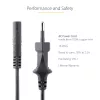 StarTech.com 3 m (10 pėdų) nešiojamojo kompiuterio maitinimo laidas, EU kištukas į C7, 2,5 A 250 V, 18 AWG, juodas