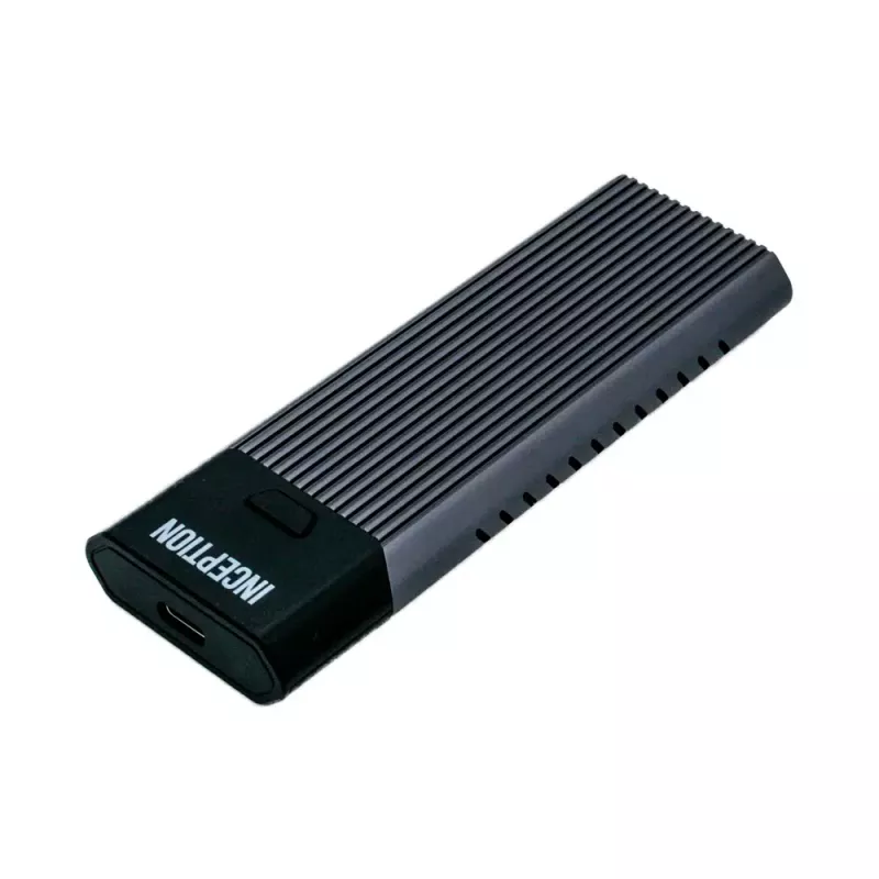 Išorinis M.2 SSD korpusas Origin USB-C vienvietis NVMe/SATA (2240/2260/2280), USB 3.2 Gen 1, juodas