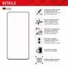 Displex Full Cover ekrano apsauginis stiklas (10H) Google Pixel 7 Pro, su Eco montavimo rėmeliu, viso ekrano danga