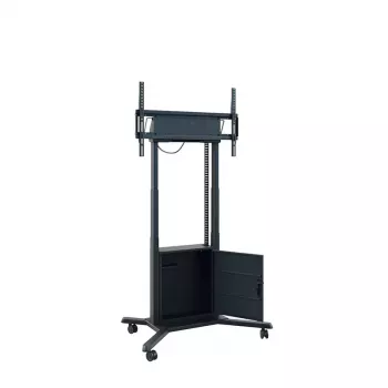 Hagor HP Twin Lift M-B mobilus reguliuojamo aukščio keltuvas ekranams 55–86 col., juodas, max 120 kg