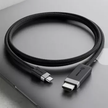 ALOGIC FUCHD1-SGR vaizdo kabelio adapteris 1 m HDMI Type A USB Type-C Pilka