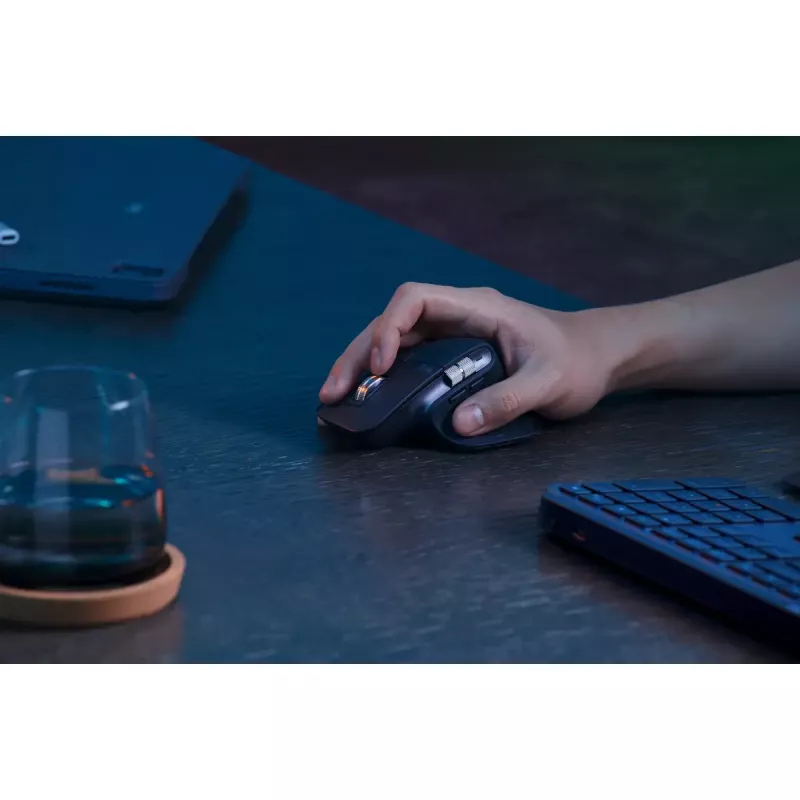 Logitech MX Keys S belgiška AZERTY klaviatura RF Wireless + Bluetooth grafitas
