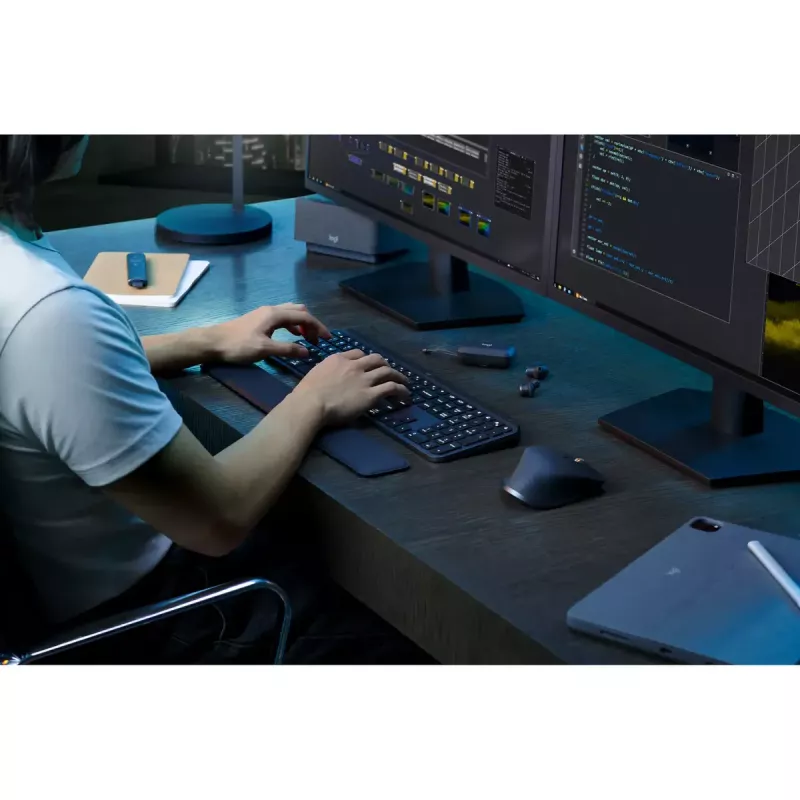 Logitech MX Keys S belgiška AZERTY klaviatura RF Wireless + Bluetooth grafitas