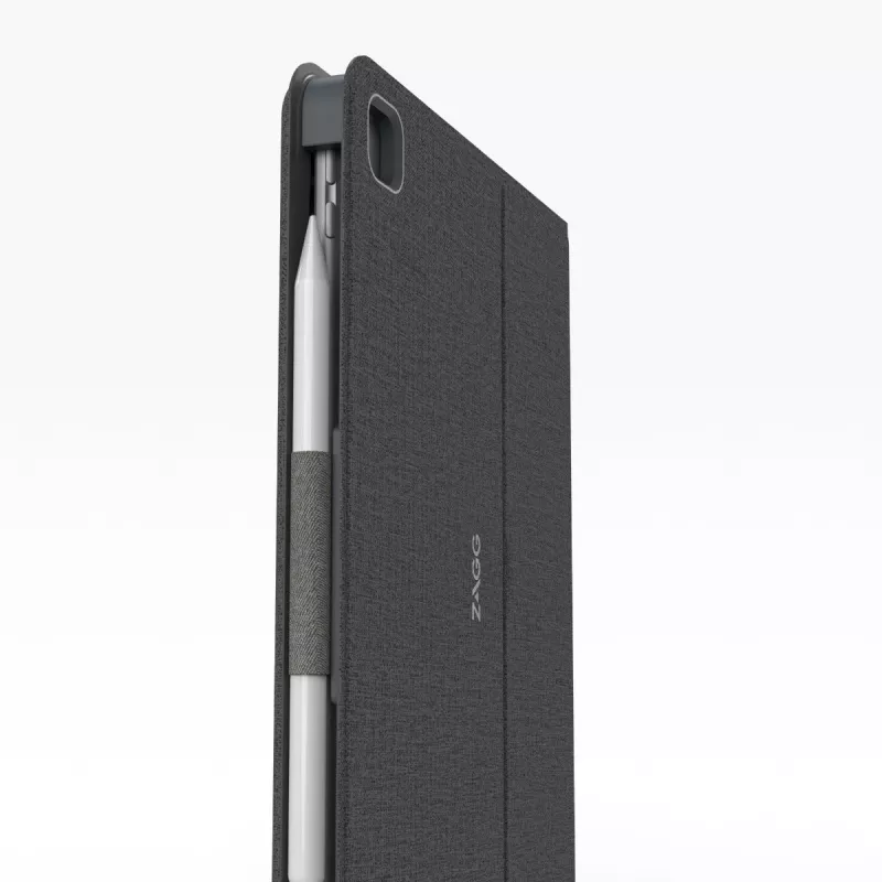 ZAGG Messenger Folio 2 QWERTZ vokiška belaidė klaviatūra su dėklu, anglies pilka