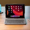 ZAGG Messenger Folio 2 QWERTZ vokiška belaidė klaviatūra su dėklu, anglies pilka