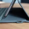 ZAGG Messenger Folio 2 QWERTZ vokiška belaidė klaviatūra su dėklu, anglies pilka