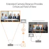j5create JVW120 belaidis praplėtimo įrenginys USB™ kameroms / mikrofonams / garsiakalbiams, juodas