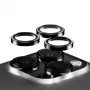 PanzerGlass® Hoops® Metal Camera Lens Protector Black iPhone 15 Pro | 15 Pro Max