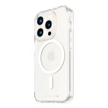 PanzerGlass® HardCase permatomas su balta MagSafe ir D3O® iPhone 15 Pro