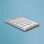 R-Go Tools Numpad Break ergonominė skaičių klaviatūra su pertraukų programine įranga, Bluetooth, balta