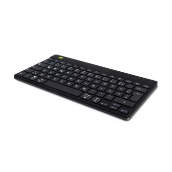 R-Go Tools ergonominė klaviatūra R-Go Compact Break, kompaktiška klaviatūra su pertraukų programine įranga, QWERTZ (DE), Bluetooth, juoda