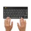 R-Go Tools ergonominė klaviatūra R-Go Compact Break, kompaktiška klaviatūra su pertraukų programine įranga, QWERTZ (DE), Bluetooth, juoda