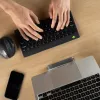 R-Go Tools ergonominė klaviatūra R-Go Compact Break, kompaktiška klaviatūra su pertraukų programine įranga, QWERTZ (DE), Bluetooth, juoda