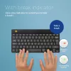 R-Go Tools ergonominė klaviatūra R-Go Compact Break, kompaktiška klaviatūra su pertraukų programine įranga, QWERTZ (DE), Bluetooth, juoda